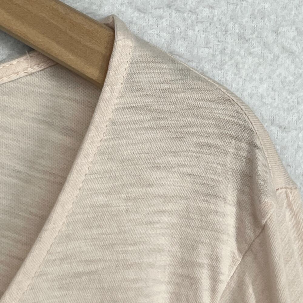 EILEEN FISHER GARNET HILL Top M Slub Organic Cotton Knot Sleepwear Pajama Pink - Picture 4 of 11